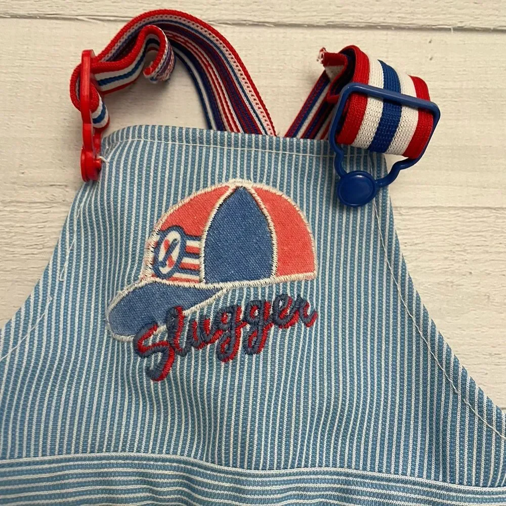 Vintage carters baby baseball slugger overalls 18‎ months